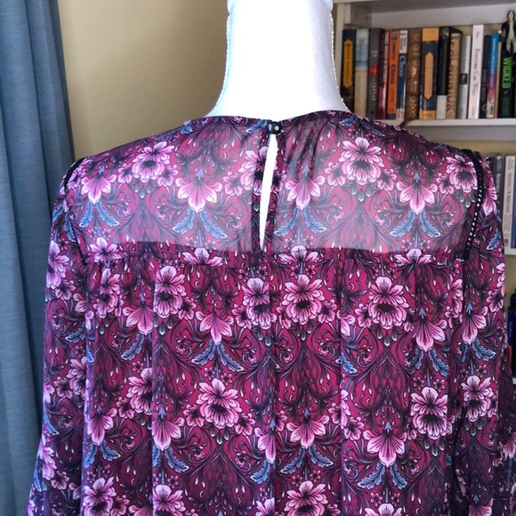 Nanette Lepore Dress in Pink Floral Size 12 - Picture 6 of 10